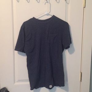 Blue Tee Shirt with White Speckles